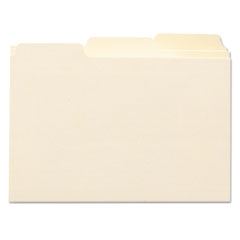 Smead™ Manila Card Guides, 1/3-Cut Top Tab, Blank, 4 x 6, Manila, 100/Box