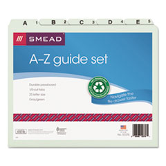 Smead™ Alphabetic Top Tab Indexed File Guide Set