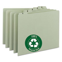Smead(TM) 100% Recycled Daily Top Tab File Guide Set