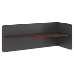 HON® Manage® Table Desk Metal Divider with Laminate Shelf