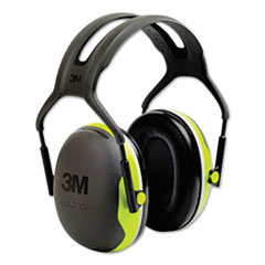 3M™ PELTOR X4 Earmuffs, 27 dB NRR, Fluorescent Yellow-Green, 10/Carton