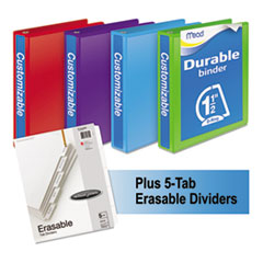 Mead® Durable D-Ring View Binder Plus Pack