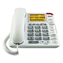 RCA® 11241WTGA One-Line Amplified Big Button Corded Phone