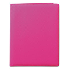 Samsill® Fashion Padfolio, 8 1/2 x 11, Pink PVC