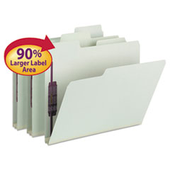 Smead® SuperTab® Pressboard Fastener Folders with SafeSHIELD® Coated Fasteners