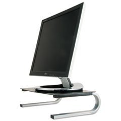 Allsop® Redmond Monitor Stand, 14 5/8 x 11 x 4 1/4, Black/Gray/Silver