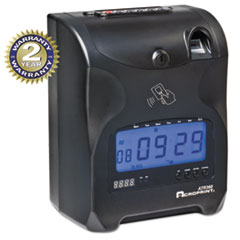 Acroprint® Biometric Fingerprint Time Clock, Black/Red Ink, 6 x 5 x 9