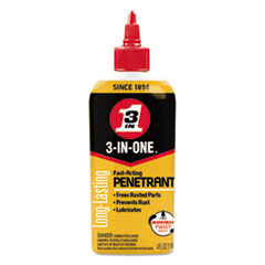WD-40® 3-IN-ONE Professional High-Performance Penetrant, 4 oz Bottle, 12/CT