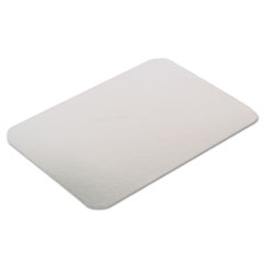 Pactiv Rectangular Flat Bread Pan Covers, 8.4 x 5.9, White/Aluminum, 400/Carton