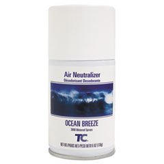 Rubbermaid® Commercial TC Standard Aerosol Refill, Ocean Breeze, 6 oz Aerosol Spray, 12/Carton