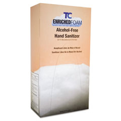 Rubbermaid® Commercial Manual Foam Alcohol-Free Hand Sanitizer Refill, Fresh Citrus, 800mL, 6/Carton