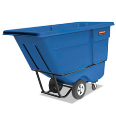 Rubbermaid® Commercial Rotomolded Tilt Truck, Rectangular, Plastic, 1250-lb Cap., Blue