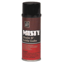 Misty® Chain and Cable Spray Lube, Aerosol Can, 12 oz, 12/Carton