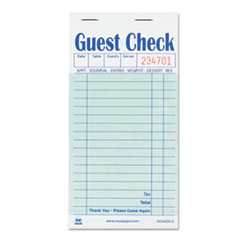 AmerCareRoyal® Guest Check Book, Two-Part Carbon, 3.5 x 6.7, 1/Page, 50/Book, 50 Books/Carton