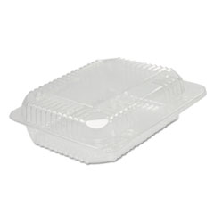 Dart® StayLock® Clear Hinged Lid Containers