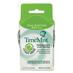 TimeMist® Fan Fragrance Cup Refills, Citrus Grove, 1oz, 12/Carton