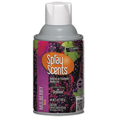 Chase Products SPRAYScents Metered Air Freshener Refill, Mulberry, 7 oz Aerosol Spray, 12/Carton