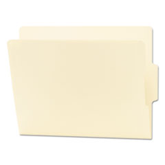 Smead™ Heavyweight Manila End Tab Folders, 9" High Front, 1/3-Cut Tabs: Center, Letter Size, 0.75" Expansion, Manila, 100/Box