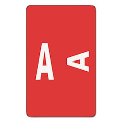 AlphaZ Color-Coded Second Letter Alphabetical Labels, A, 1 x 1.63, Red, 10/Sheet, 10 Sheets/Pack