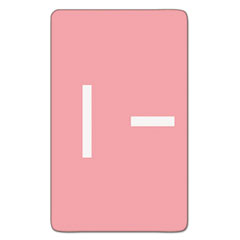 Smead™ AlphaZ Color-Coded Second Letter Alphabetical Labels, I, 1 x 1.63, Pink, 10/Sheet, 10 Sheets/Pack