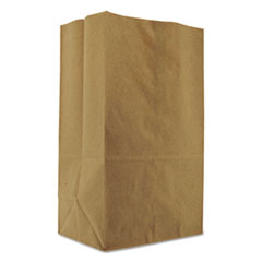General Squat Paper Grocery Bags, 57 lb Capacity, 1/8 BBL, 10.13" x 6.75" x 14.38", Kraft, 500 Bags