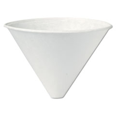 SOLO® Bare Eco-Forward Treated Paper Funnel Cups, 6 oz, 250/Bag, 10/Carton