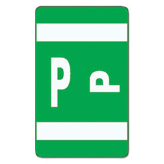 Smead™ AlphaZ Color-Coded Second Letter Alphabetical Labels, P, 1 x 1.63, Dark Green, 10/Sheet, 10 Sheets/Pack