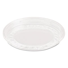 Dart® Bare Eco-Forward RPET Deli Container Lids, Recessed Lid, Fits 8 oz, Clear, 50/Pack, 10 Packs/Carton