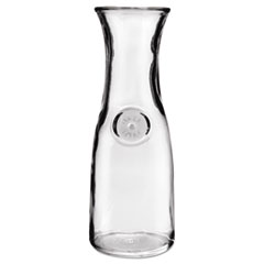 Anchor® Glass Carafe, 1/2 Liter, Clear, 12/Carton