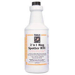 Franklin Cleaning Technology® 2 'n 1 Rug Spotter RTU, Light Floral Scent, Liquid, 1 qt. Bottle, 12/Carton