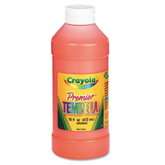 Crayola® Premier Tempera Paint, Orange, 16 oz Bottle