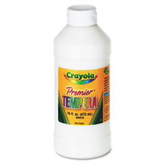 Crayola® Premier Tempera Paint, White, 16 oz Bottle