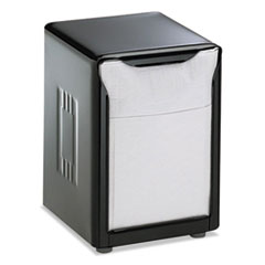 San Jamar® Tabletop Napkin Dispenser, Low Fold, 3 3/4 x 4 x 5 1/2, Capacity: 150, Black
