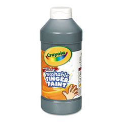 Crayola® Washable Fingerpaint, Black, 16 oz Bottle