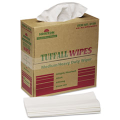 7920015122413, SKILCRAFT Tuffall Wipes, 1-Ply, 9.75 x 16.75, White, 100/Box