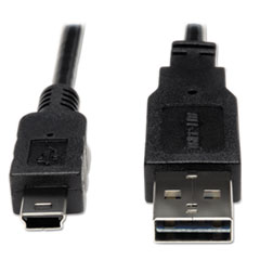 Tripp Lite Reversible USB 2.0 Cable, Reversible A to 5-Pin Mini-B M/M, 6 ft