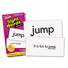 TREND® Skill Drill Flash Cards, Sight Words Set 2, 3 x 6, Black and White, 97/Set