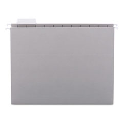 Smead™ Colored Hanging File Folders with 1/5 Cut Tabs, Letter Size, 1/5-Cut Tabs, Gray, 25/Box