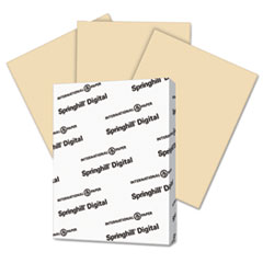 Springhill® Digital Vellum Bristol Color Cover, 67 lb, 8 1/2 x 11, Tan, 250 Sheets/Pack