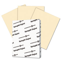 Springhill® Digital Index Color Card Stock, 110 lb, 8 1/2 x 11, Ivory, 250 Sheets/Pack