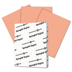 Springhill® Digital Index Color Card Stock, 90 lb, 8 1/2 x 11, Salmon, 250 Sheets/Pack