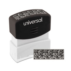 Universal® Security Stamp, Obscures Area 9/16 x 1 11/16, Black