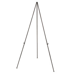 Bi-silque Quantum Portable Display Easel, 37 to 62 x 36-3/4 x 31-7/8  Inches, Gray