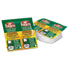 Folgers® Coffee, Classic Roast Decaffeinated, 9/10oz Vacket Pack, 42/Carton