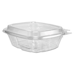 Dart® ClearPac SafeSeal Tamper-Resistant/Evident Containers, Domed Lid, 8 oz, 4.9 x 1.9 x 5.5, Clear, Plastic, 100/Bag, 2 Bags/CT