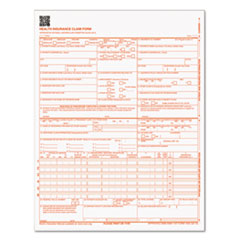CMS-1500 Medicare/Medicaid Forms for Laser Printers, One-Part (No Copies), 8.5 x 11, 250 Forms Total