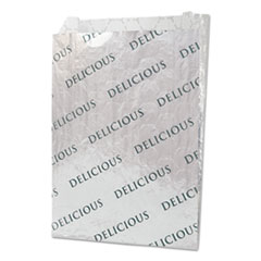 Bagcraft Foil/Paper/Honeycomb Insulated Bag, 2", 8" x 6", White, 1,000/Carton