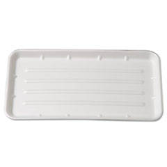 Genpak® Supermarket Trays, 14.75 x 1 x 8, 125/Bag, 2 Bags/Carton