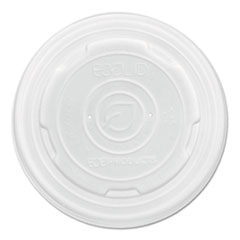 Eco-Products® orld Art PLA-Laminated Soup Container Lids, Fits 8 oz Sizes, Translucent, 50/Pack, 20 Packs/Carton
