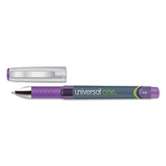 UNIVERSAL OFFICE PRODUCTS 39322 High Capacity Roller Ball Stick Gel Pen Purple 